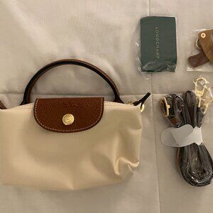 Le Pliage Original Pouch with handle Paper - Recycled canvas - Paper (colour)